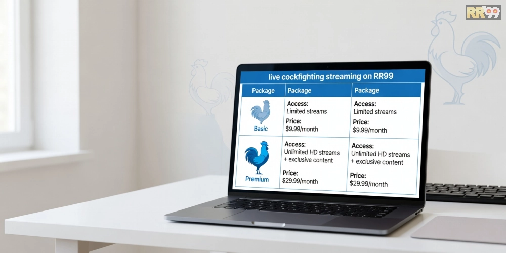 Bảng giá chi tiết các gói dịch vụ xem đá gà trực tiếp trên RR99 năm 2025