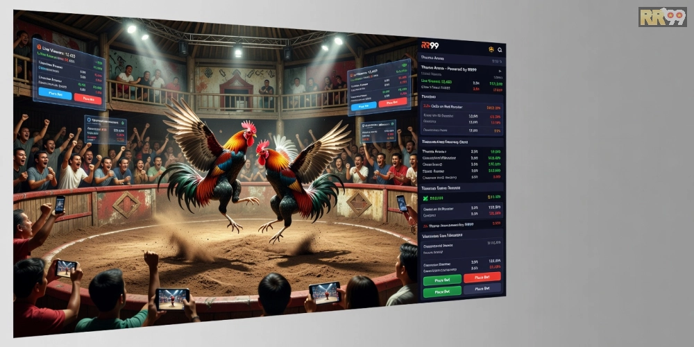 Trận đấu đá gà thomo trực tuyến hấp dẫn trên nền tảng rr99