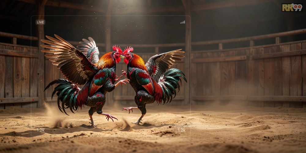 Truyền hình trực tiếp trận đá gà chọi rr99 kịch tính trên màn hình lớn
